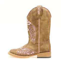 Blazin' Roxx Wing And Cross Children's Square Toe
