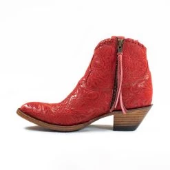 Allens Boots Azulado "Mila" Red Floral Bootie