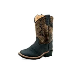 Jama Corporation - Old West Old West Toddler Black/Brown Square Toe